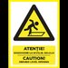 Placuta atentie deschidere la nivelul solului caution ground level opening